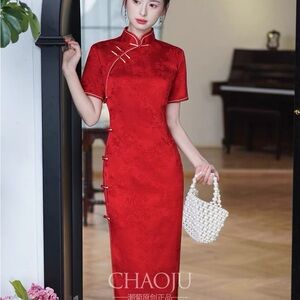 Red Traditional Women's Dress